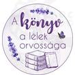 Mintás barkácsfilc - A könyv a lélek orvossága - levendulás