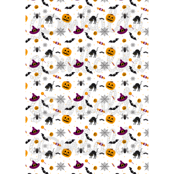 Halloween mintás barkácsfilc - vegyes - 5db vagy 10db