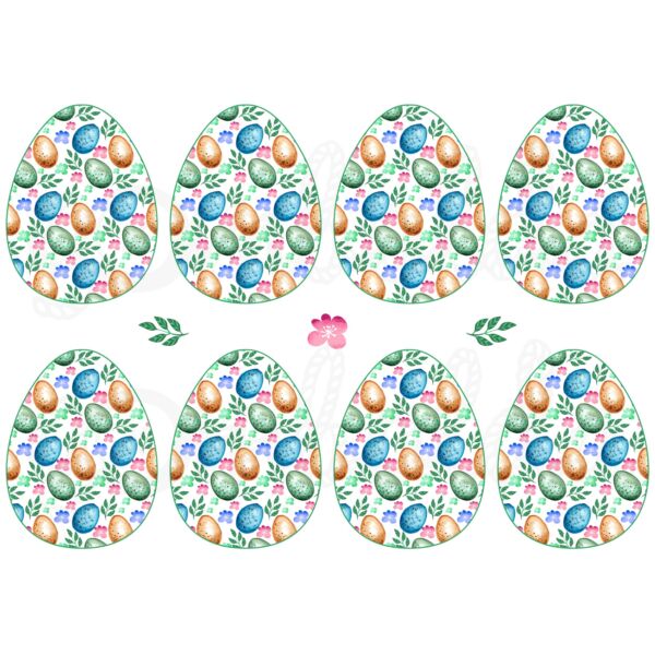Mintás barkácsfilc - tojás mintás tojások
